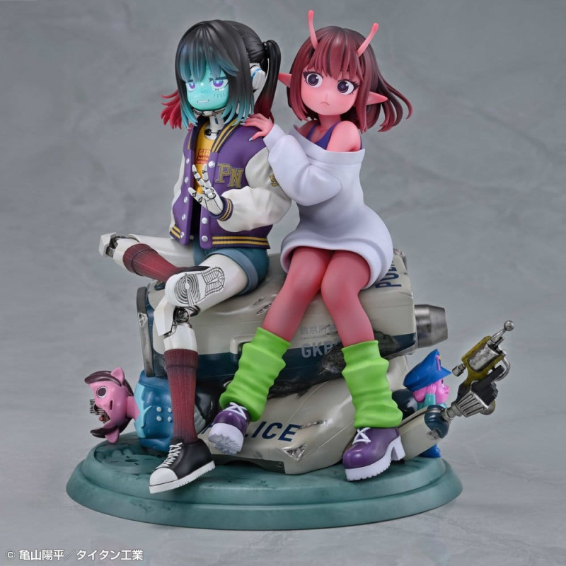 Milky Subway The Galactic Limited Express PVC Figures 2-Pack Chiharu & Makina 18 cm 5