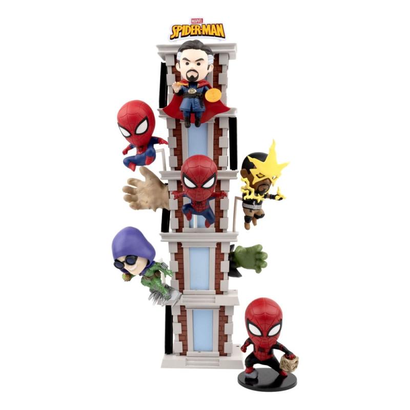 Spider-Man Hero Box Tower Series 2 Mini Figures 8 cm Display (6)