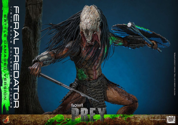 Prey Action Figure 1/6 Feral Predator (Battle Damaged Version) 37 cm 4