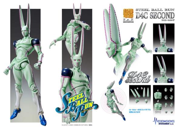 JoJo's Bizarre Adventure Part7 Steel Ball Run Super Action Action Figure Chozokado D4C Second 20 cm 7