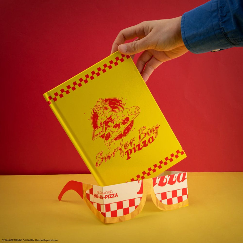 Stranger Things Notebook Surfer Boy Pizza Hardcover 2