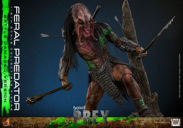 Prey Action Figure 1/6 Feral Predator (Battle Damaged Version) 37 cm 2