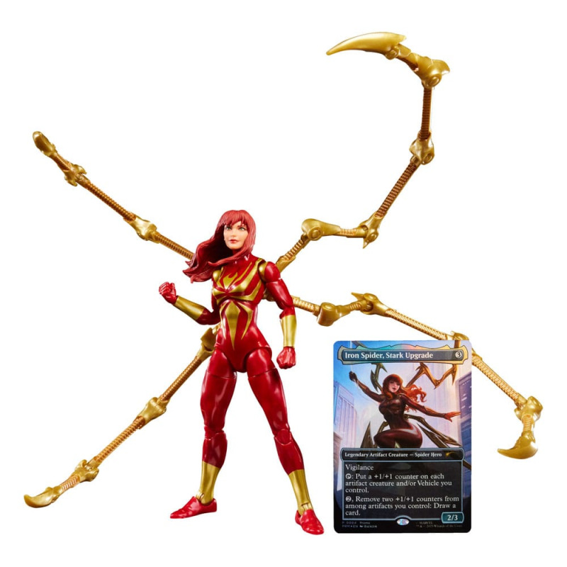 Marvel Legends Magic: The Gathering Action Figure Mary Jane Watson (Iron Spider) (plus Exclusive Foi