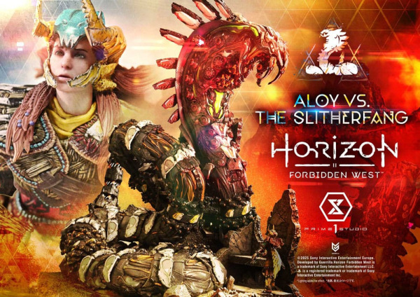 Horizon Forbidden West Ultimate Diorama Masterline Series Statue Aloy vs. The Slitherfang Bonus Vers 1