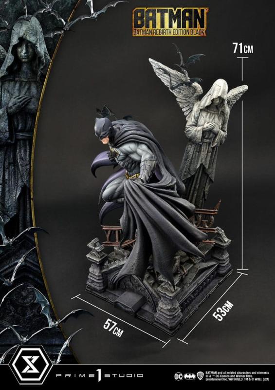 Batman Ultimate Premium Masterline Series Statue 1/4 Batman Rebirth Edition Black Deluxe Version 71