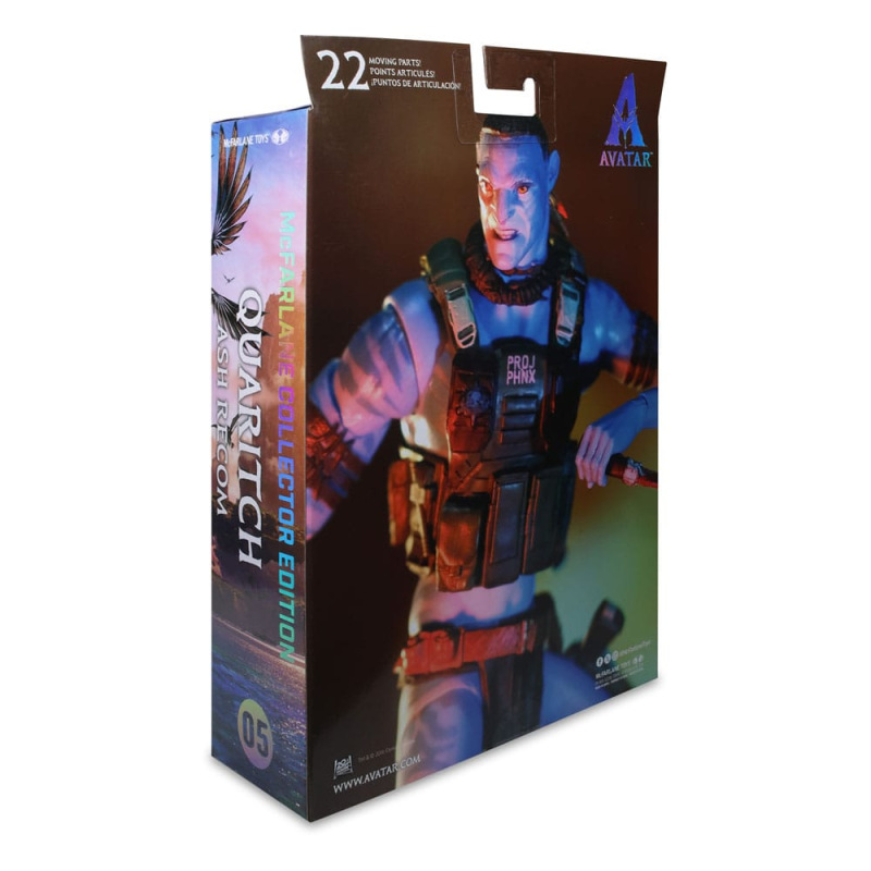 Avatar: Fire and Ash Action Figure Quaritch (Ash Recom) (Gold Label) 18 cm 9
