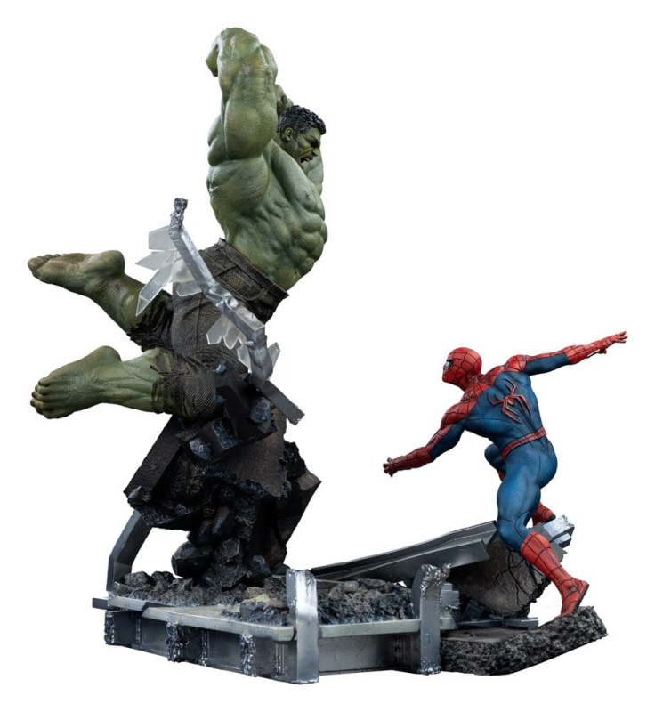 Marvel Comics Art Scale Statue 1/10 Spider-Man vs Hulk 38 cm 5