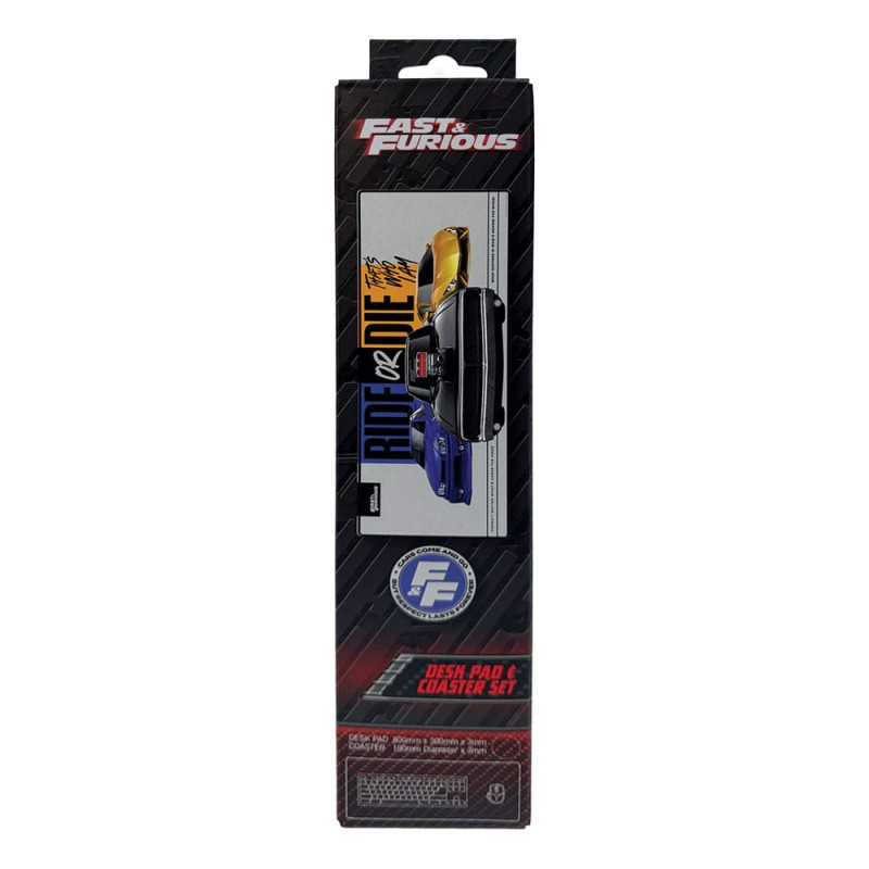 Fast & Furious Desk Pad & Coaster Set 3