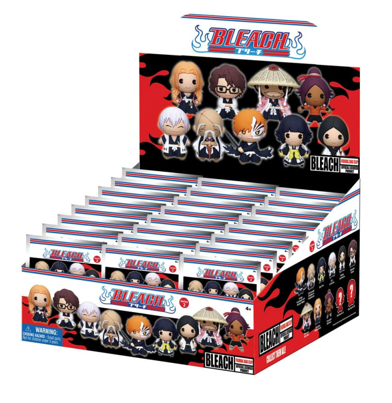 Bleach 3D PVC Bag Clips Series 2 Display (24) 2