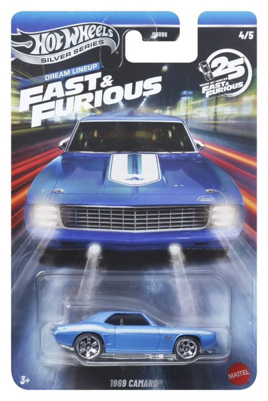 Fast & Furious Hot Wheels Silver Series Die-Cast Vehicles 1/64 979N Assortment (24) 12