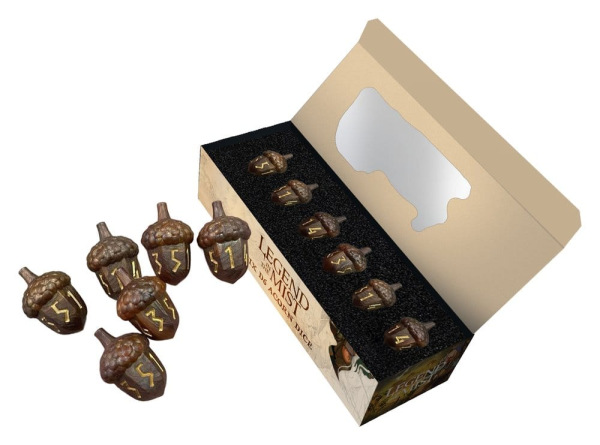 FanRoll Legend in the Mist Dice Set D6 Resin Acorn (6) 1