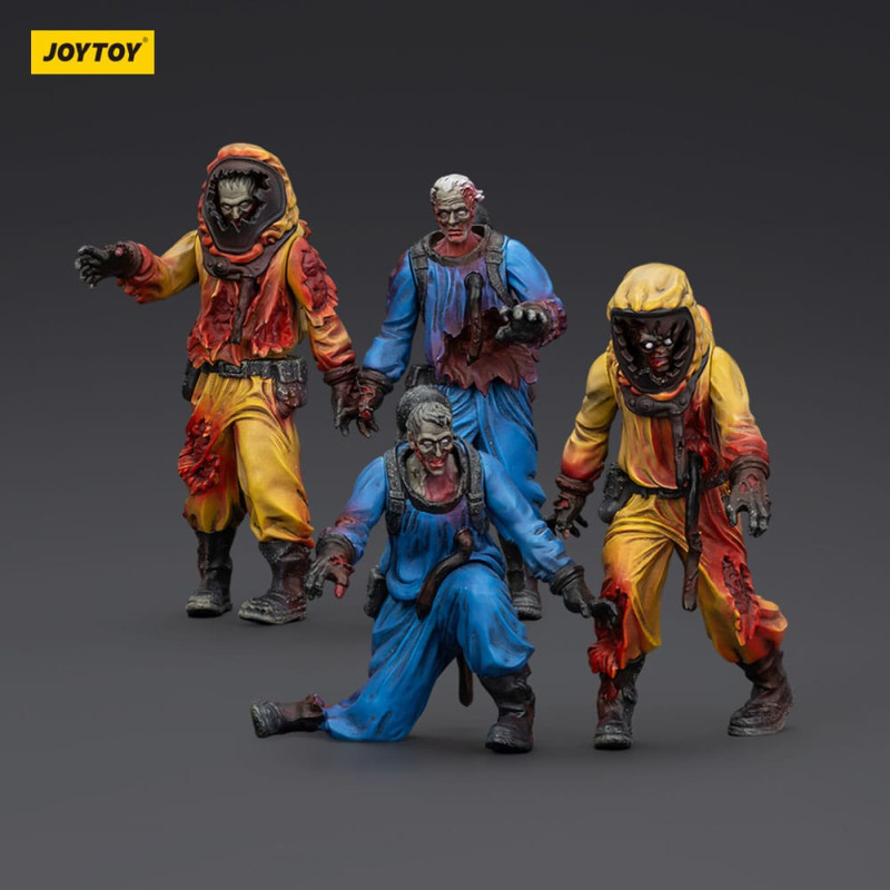 Zombie Dark Source Action Figures 4-Pack Biochemical Lab Team 8 cm 1