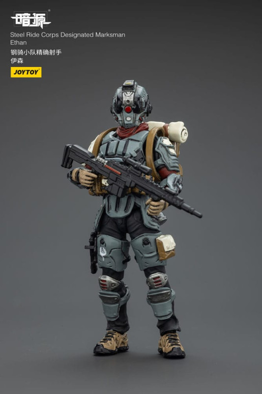 Steel Ride Corps Dark Source Action Figur Designated Marksman Ethan 7 cm 2