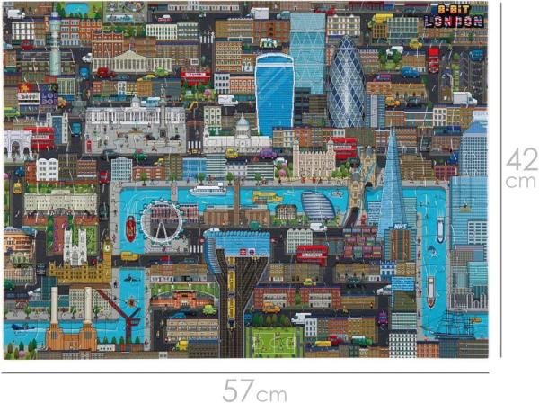 8-Bit Pixel Puzzle London Level 1 180 Pieces 1