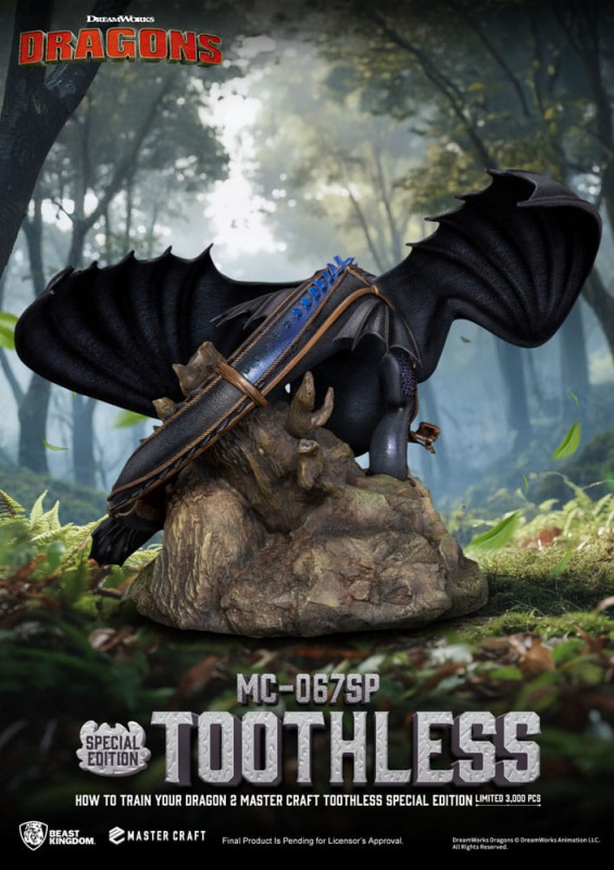 How To Train Your Dragon 2 Master Craft Statue Toothless 38 cm 4