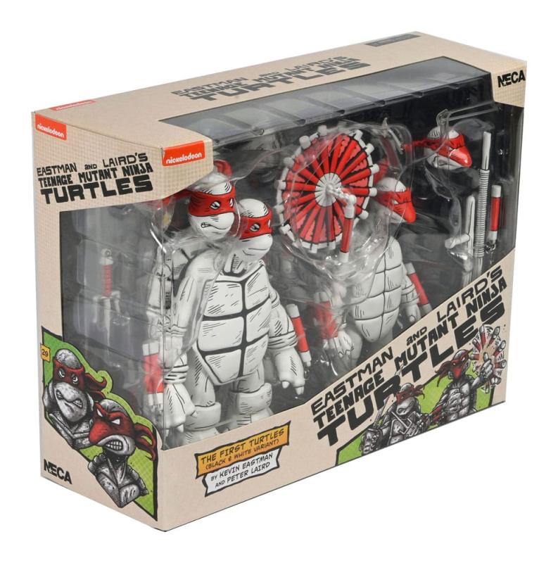 Teenage Mutant Ninja Turtles (Mirage Comics) Action Figures 2-Pack Black and White First Turtles 18 2