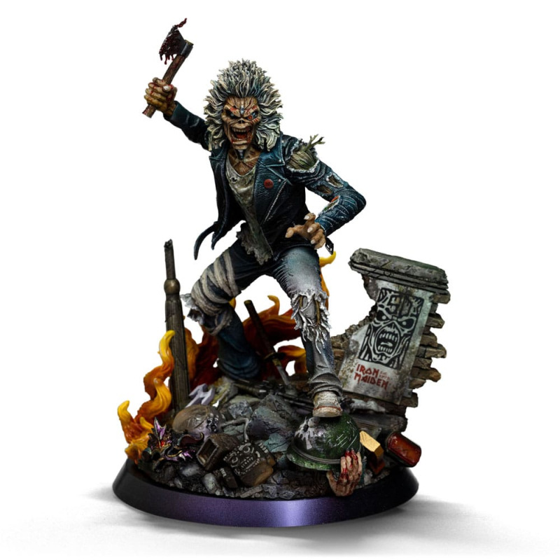 Iron Maiden Art Scale Statue 1/10 Eddie 50th Year Anniversary 22 cm