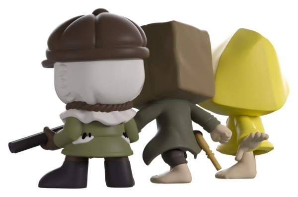 Little Nightmares II Minitooz 3-Pack Mono, Six & Hunter 7 cm 3