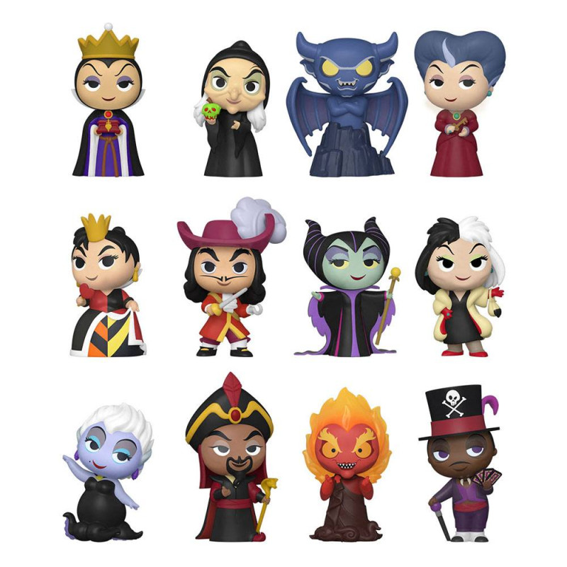 Disney Mystery Mini Figures 5 cm Display Disney Villains (12) 1