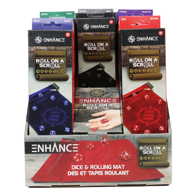 Enhance Tabletop Roll on a Scroll Bag with Dice Assortment (15) 1