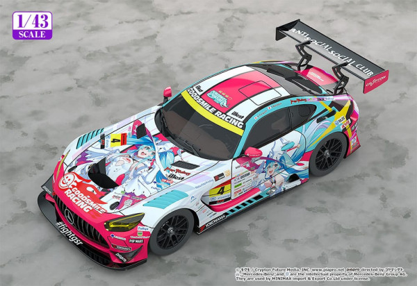 Hatsune Miku GT Project Vehicle 1/43 Hatsune Miku AMG 2024 Season Opening Ver. 11 cm 1