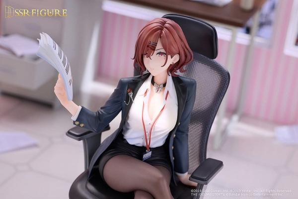 The Idolmaster Shiny Colors x Mahjong Soul PVC Figure 1/7 Madoka Higuchi Effortless Work Ver. 21 cm 5