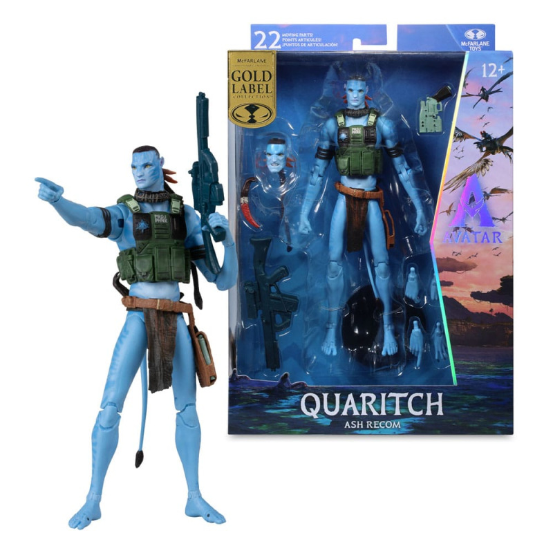 Avatar: Fire and Ash Action Figure Quaritch (Ash Recom) (Gold Label) 18 cm 4