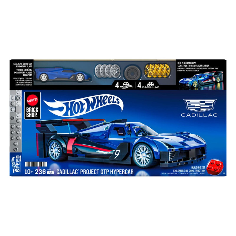 Mattel Brick Shop Hot Wheels Speed Series Building Set 1/32 Cadillac Project GTP Hypercar 6