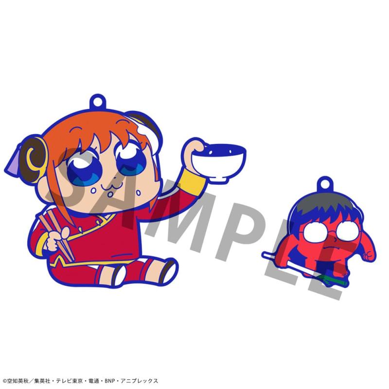 Gintama x Okawabukubu Rubber Mascot Buddycolle Rubber Charms Gintama Oshanti 7 cm Assortment (8) 2