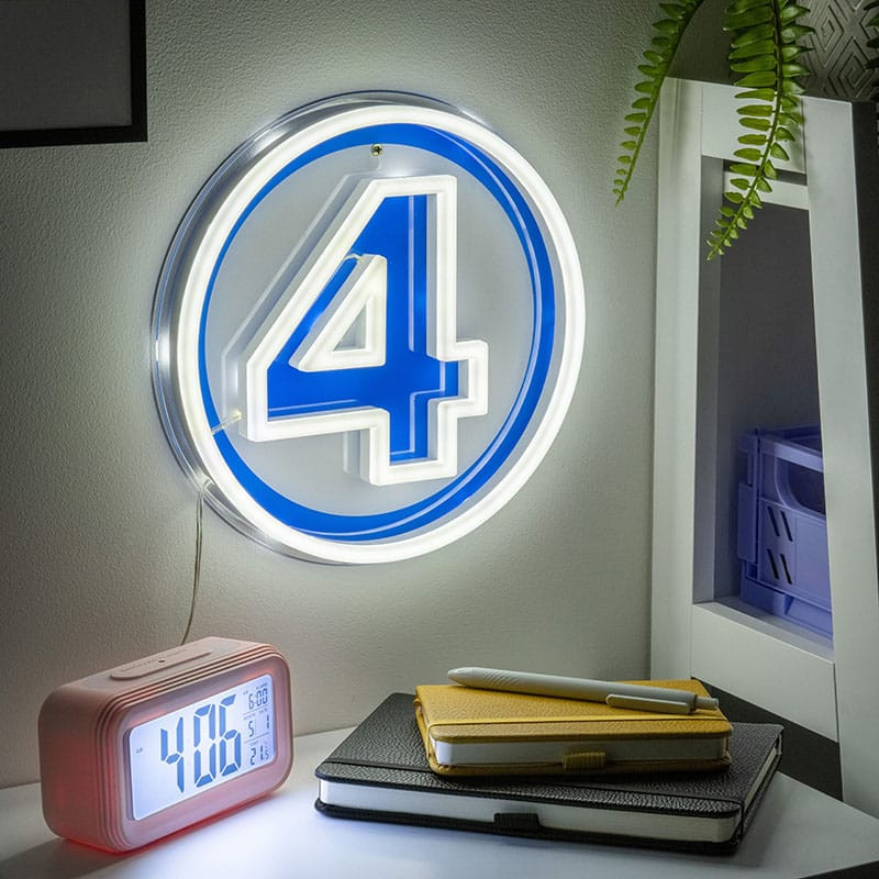 Fantastic Four LED Wall Lamp Light Logo Neon 2