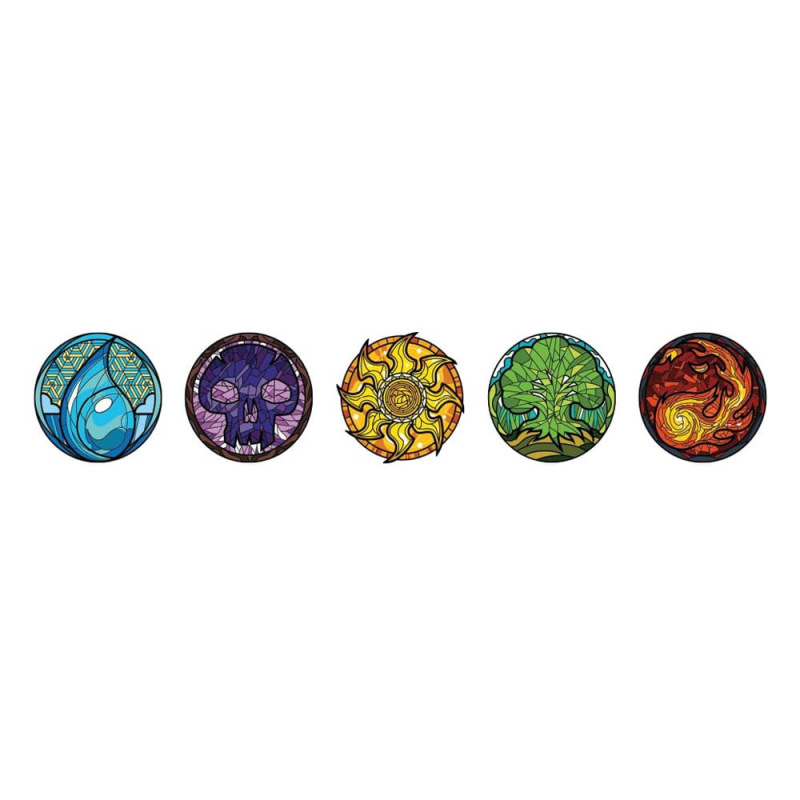 Magic: The Gathering Pins Blind Box Mystery Stained Glass Lands Assortment (10) 1