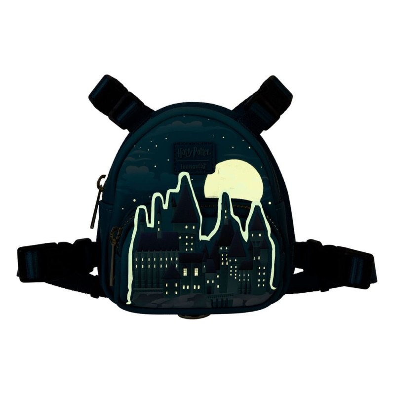 Harry Potter by Loungefly Dog Harness Mini Backpack Hogwarts Small 1