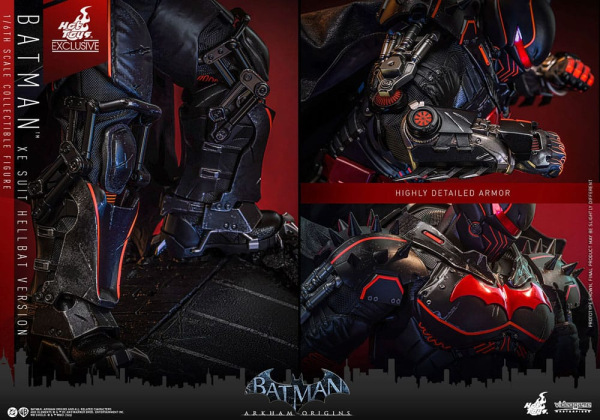 Batman Arkham Origins Videogame Masterpiece Action Figure 1/6 XE Suit Hellbat Version Hot Toys Exclu 9