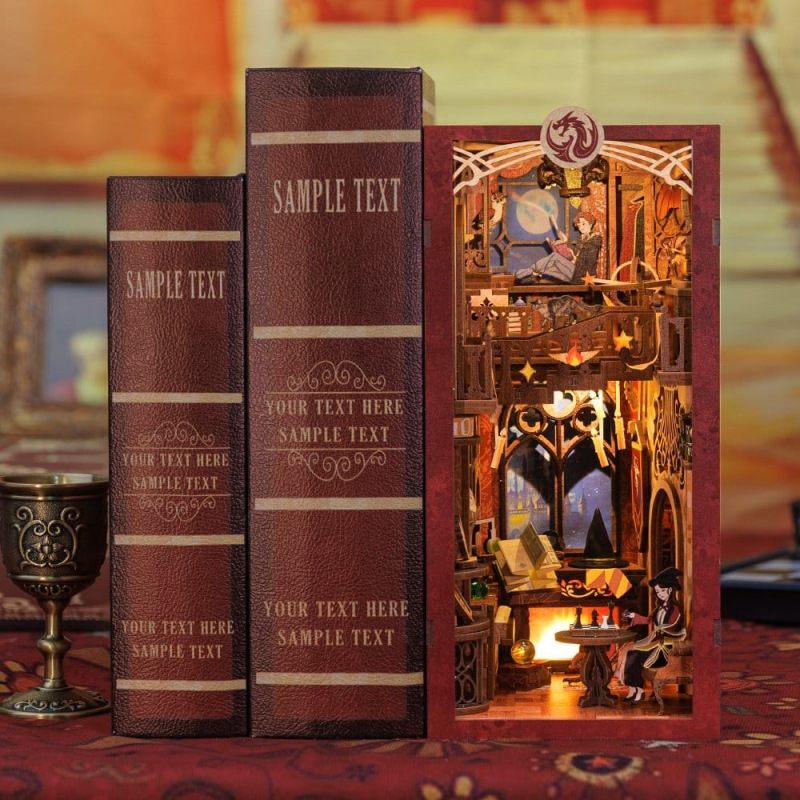 Book Nook Flame Common Room 23 x 11 cm 11