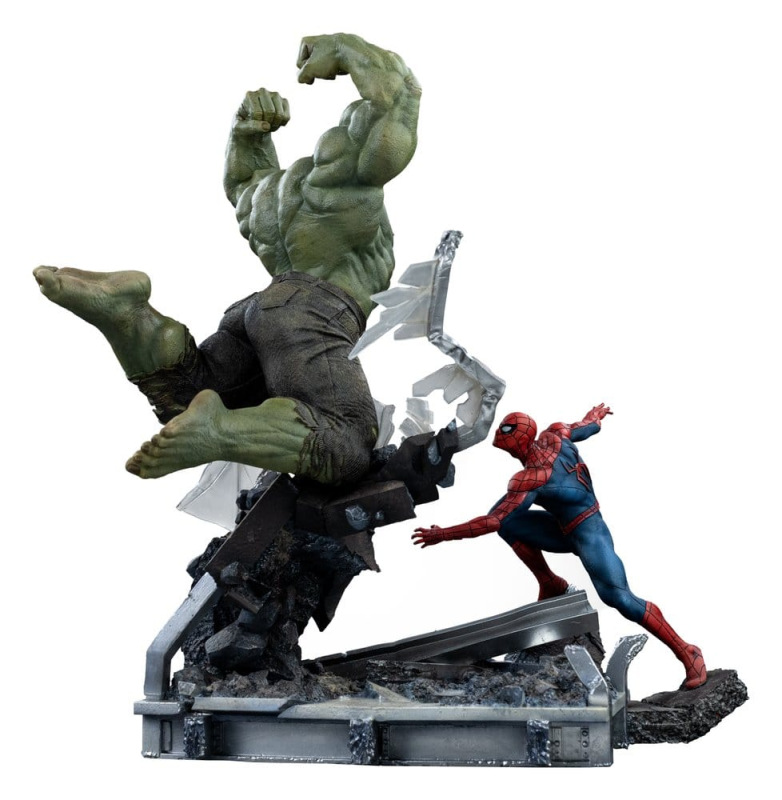 Marvel Comics Art Scale Statue 1/10 Spider-Man vs Hulk 38 cm 4