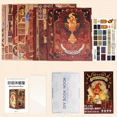 Book Nook Flame Common Room 23 x 11 cm 1