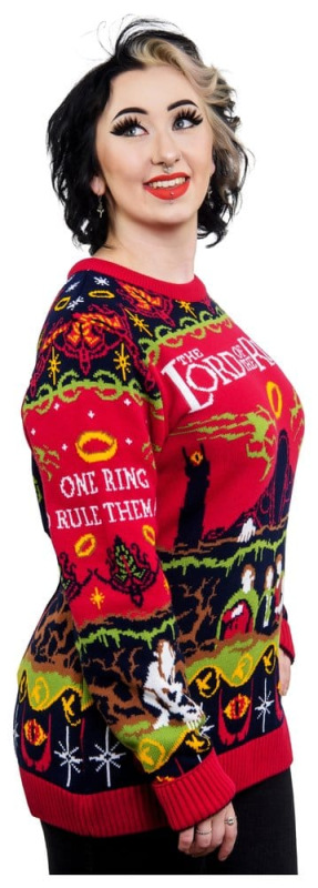 Lord Of The Rings Christmas Sweater One Sweater To Rule Them All Size XL 2