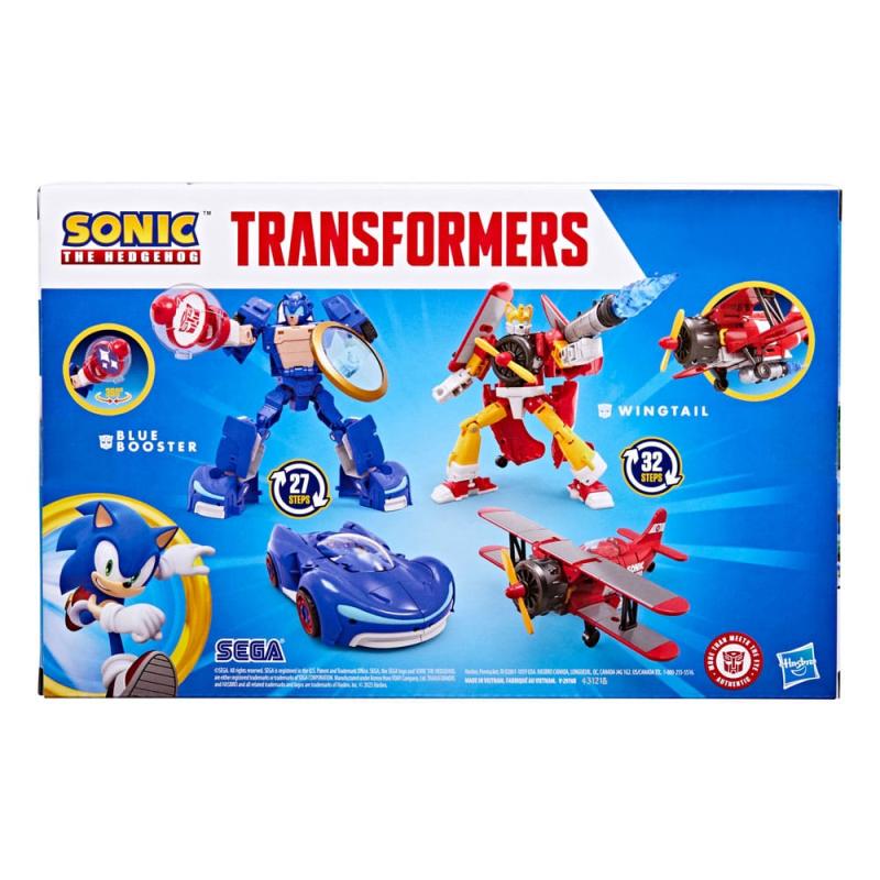 Sonic the Hedgehog x Transformers Action Figure Wingtail & Blue Booster 13 cm 1