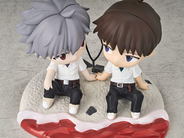 Rebuild of Evangelion Chibi Figure Shinji Ikari & Kaworu Nagisa 8 cm 3