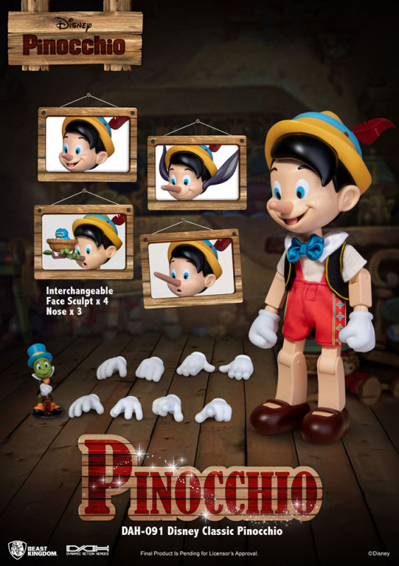 Disney Classic Dynamic 8ction Heroes Action Figure 1/9 Pinocchio 18 cm 8