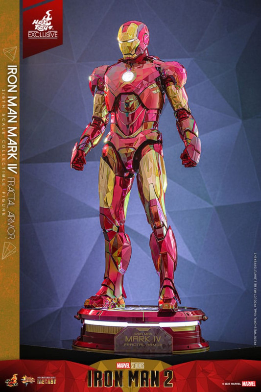 Iron Man Movie Masterpiece Diecast Action Figure 1/6 Iron Man Mark VI (Fractal Armor) Hot Toys Exclu 9