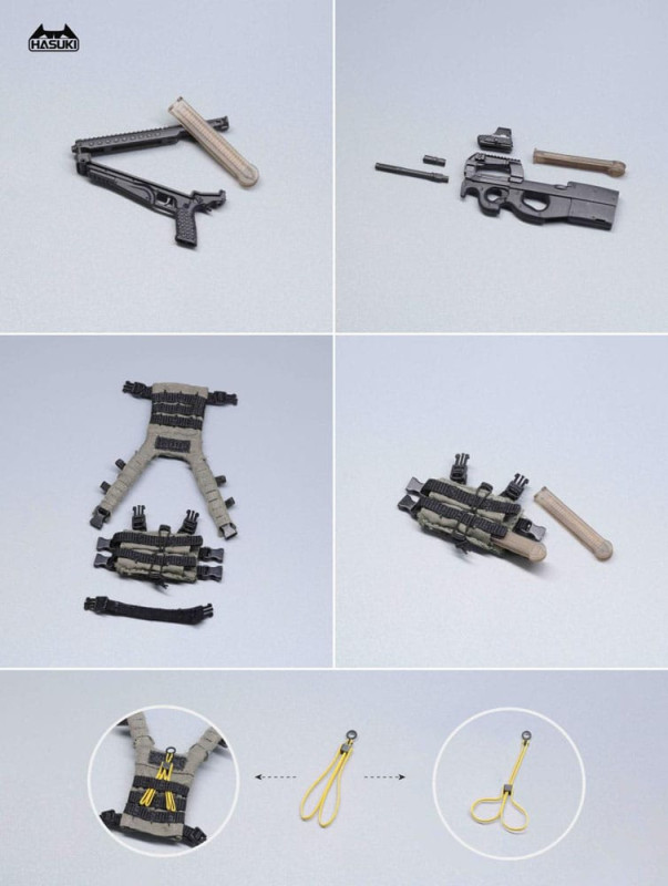 Pocket Art Action Action Figure 1/12 PA006 Reizei Hiyo the Security 15 cm 5