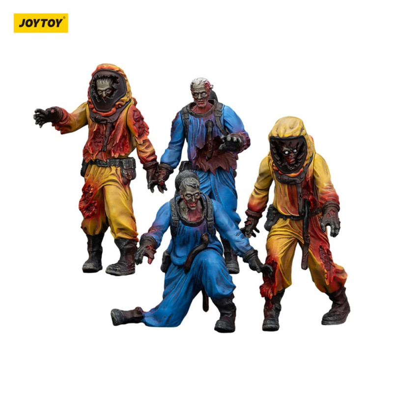 Zombie Dark Source Action Figures 4-Pack Biochemical Lab Team 8 cm 6