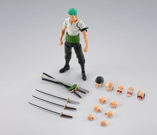 One Piece S.H.Figuarts Action Figure Roronoa Zoro Romance Dawn Ver. 15 cm 11