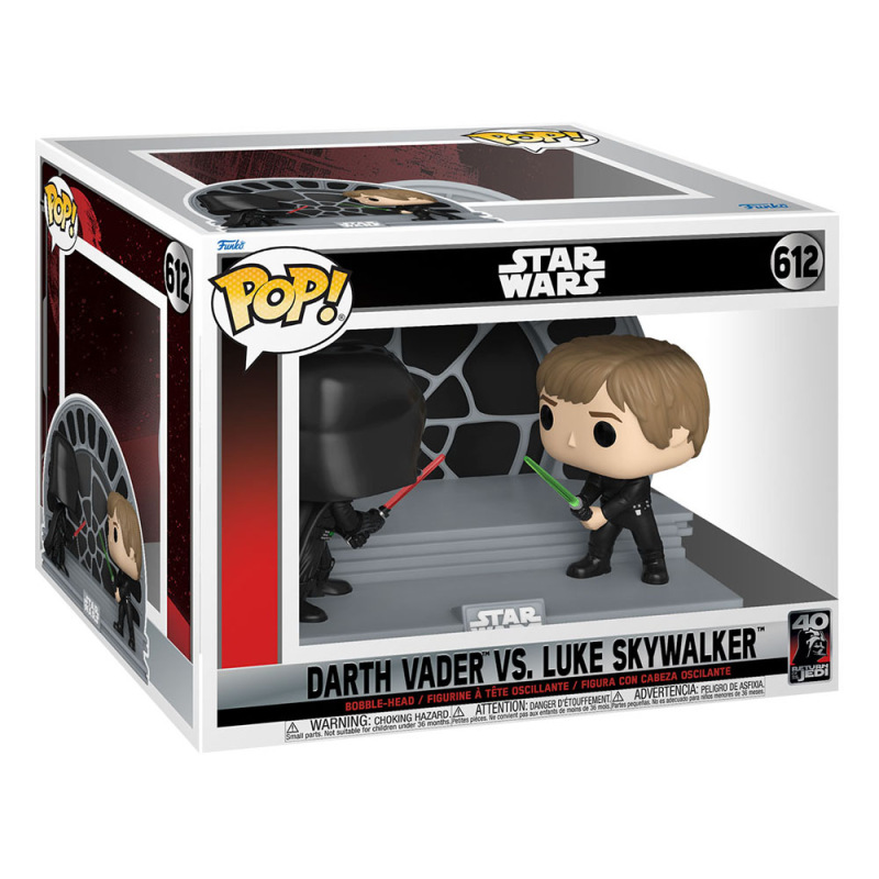 Star Wars Return of the Jedi 40th Anniversary POP Moment! Vinyl Figures 2-Pack Luke vs Vader 9 cm 1