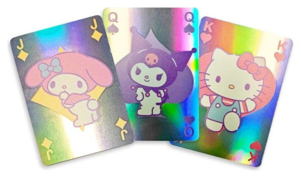 Sanrio Playing Cards Hello Kitty & Friends Cupcake French-suited Deck Holographic