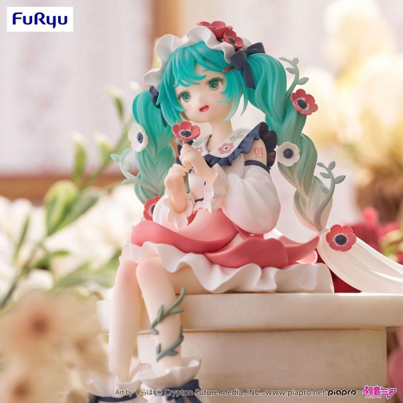 Hatsune Miku Noodle Stopper PVC Statue Hatsune Miku Flower Fairy Anemone 14 cm 4