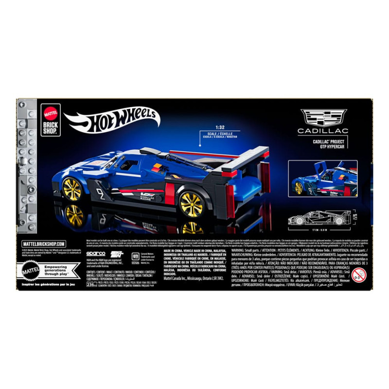 Mattel Brick Shop Hot Wheels Speed Series Building Set 1/32 Cadillac Project GTP Hypercar 5