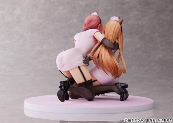 Chainsaw Man PVC Statue 1/7 Power & Makima Nurse Ver. 14 cm