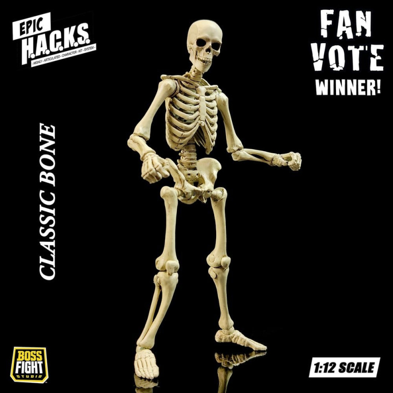 Epic &nbsp;H.A.C.K.S. Action Figure 1/12 Skeleton Blank Classic Bone 6